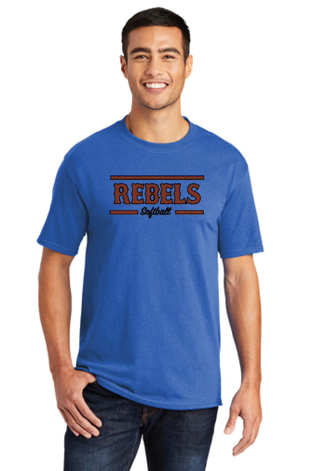 Rebels Softball Mens/Unisex Tee
