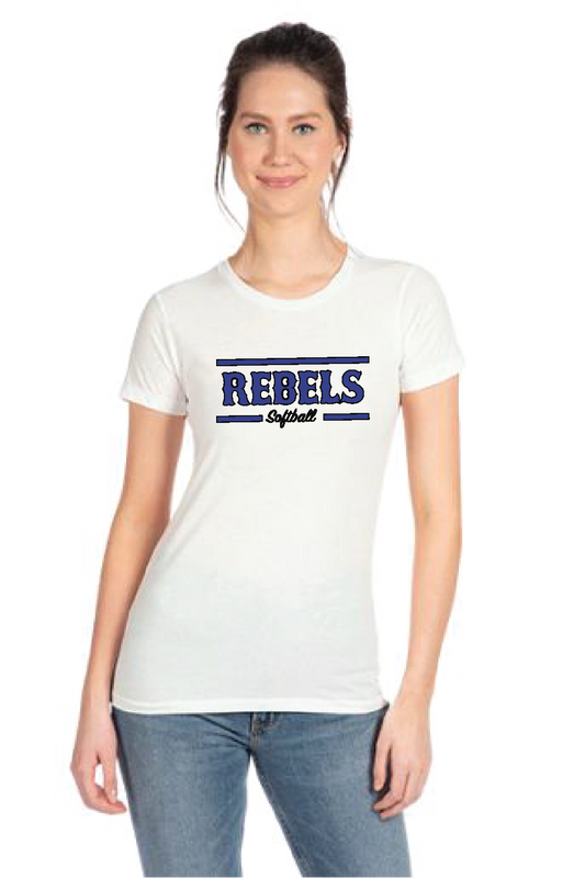 Womens Rebels Softball NL6610 Tee