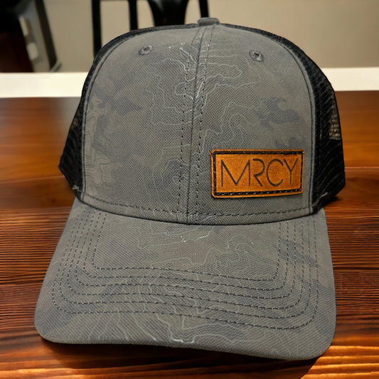 MRCY Leather Patched Hat Stitched.